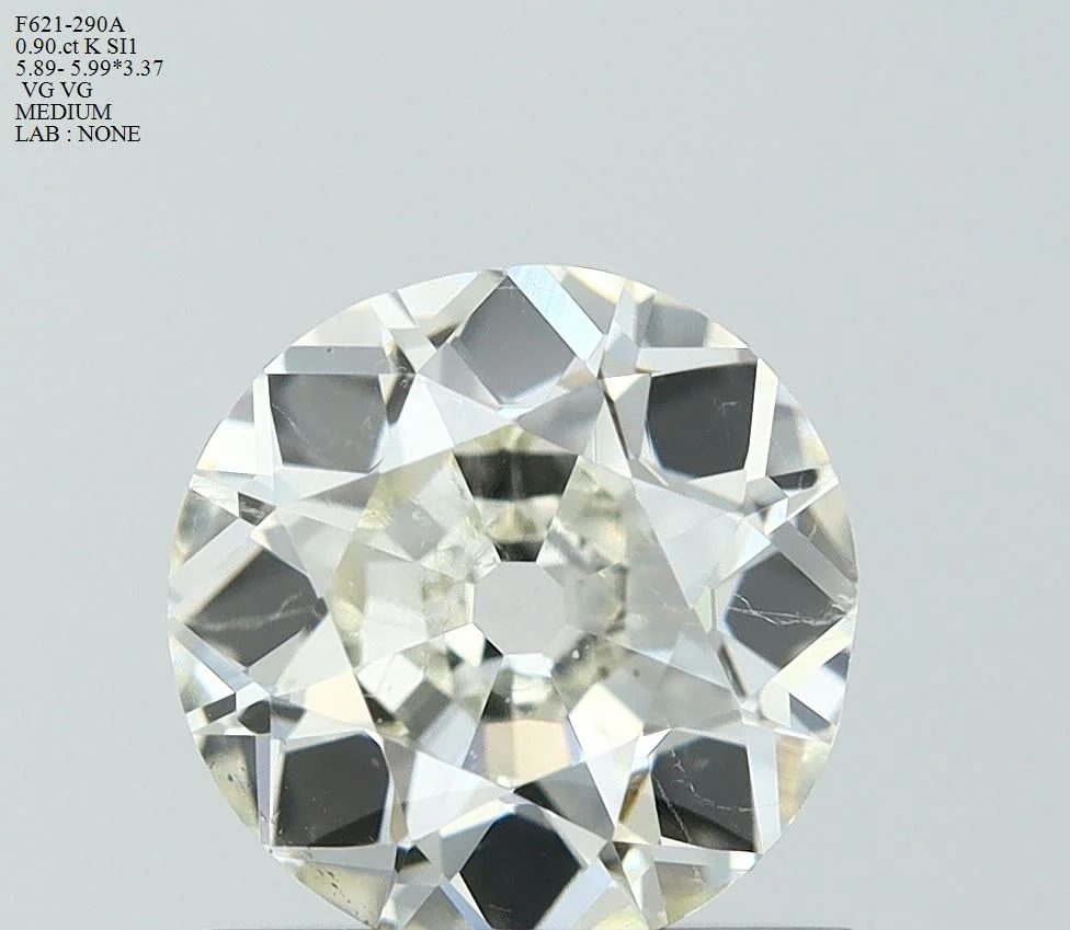 0.90 ct. K/SI1 European Cut Diamond