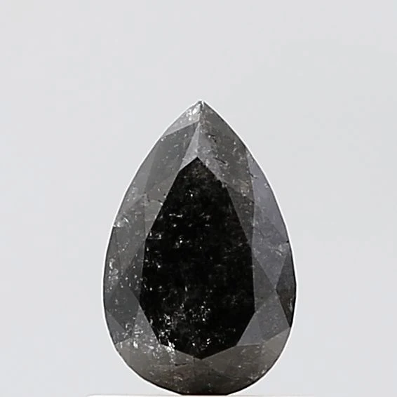 0.91 ct. Fancy Salt And Pepper/VS1 Pear Diamond