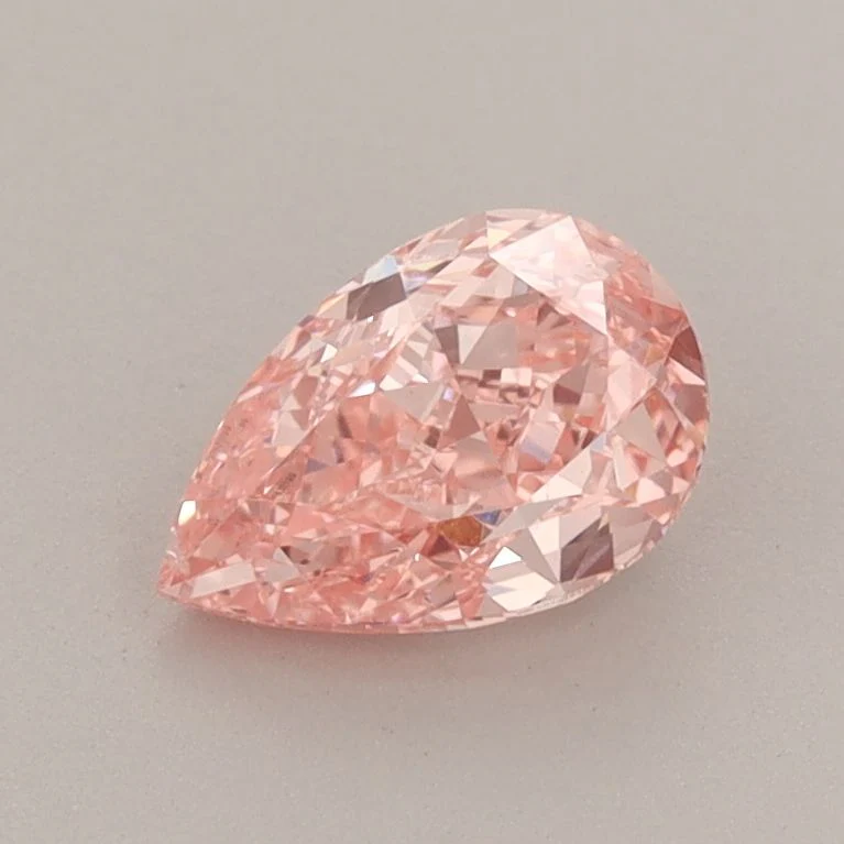 0.91 ct. Fancy Vivid Pink/VS2 Pear Lab Grown Diamond