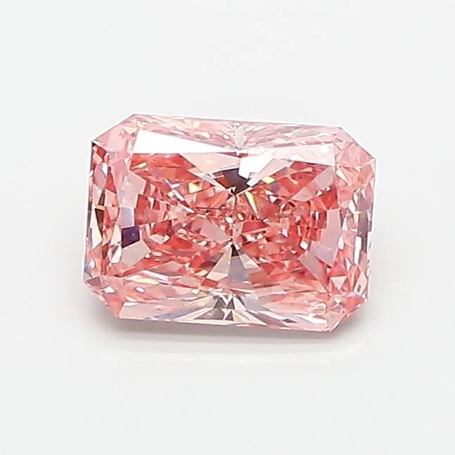 0.92 ct. Fancy Vivid Pink/VS1 Radiant Lab Grown Diamond