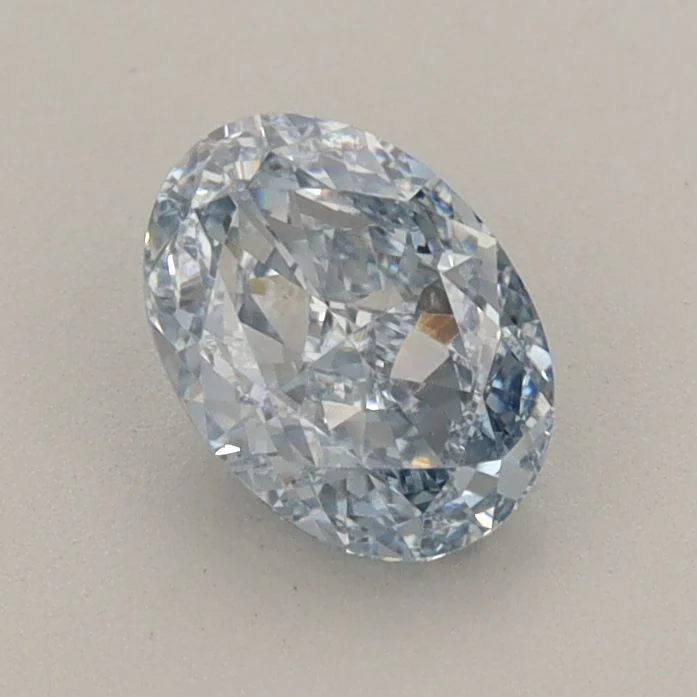 0.93 ct. Fancy Intense Blue/VVS2 Oval Lab Grown Diamond - Image 2