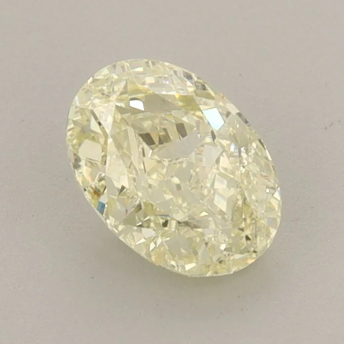 0.96 ct. Fancy Yellow/VVS1 Oval Lab Grown Diamond