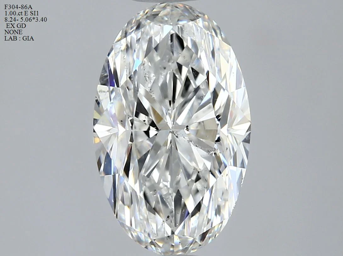 1.00 ct. E/SI1 Oval Diamond