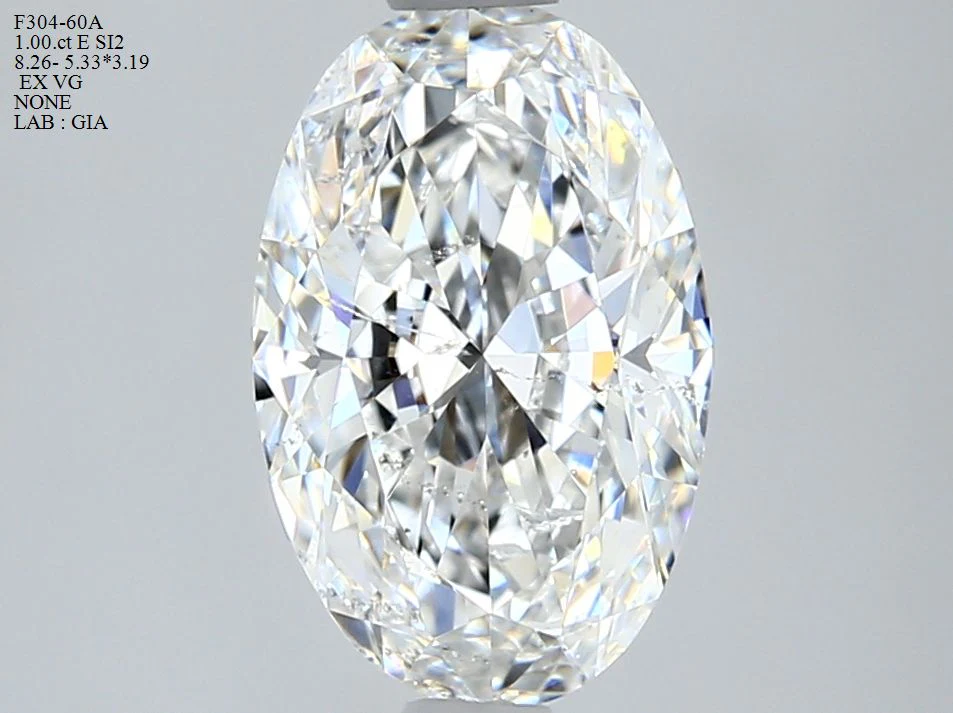 1.00 ct. E/SI2 Oval Diamond