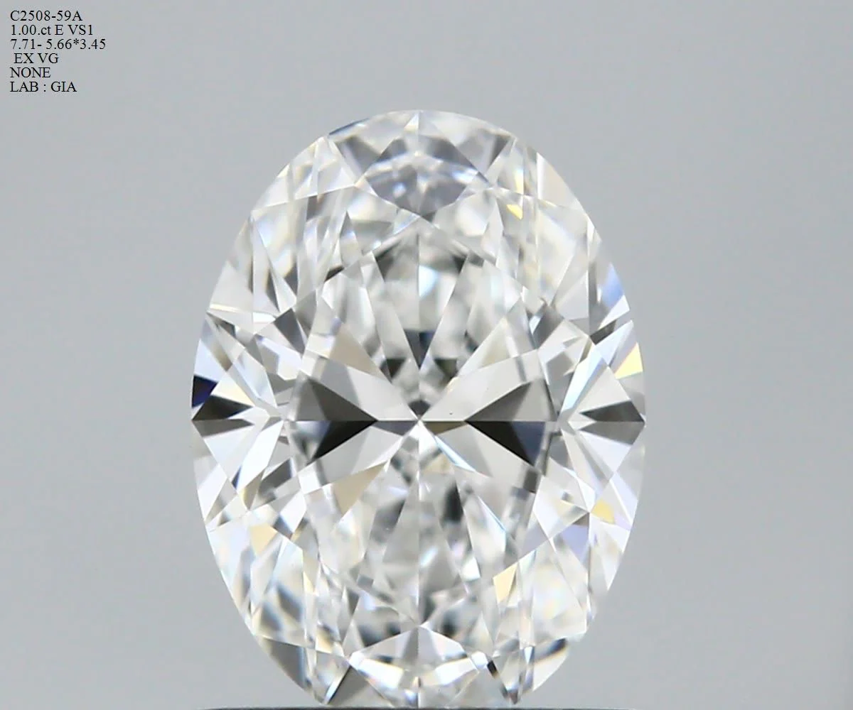 1.00 ct. E/VS1 Oval Diamond