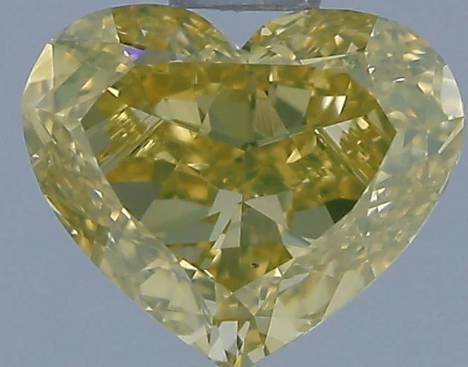 1.00 ct. Fancy Deep Yellow/VS2 Heart Diamond