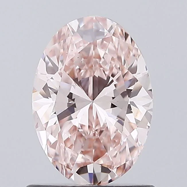 1.00 ct. Fancy Intense Pink/VS1 Oval Lab Grown Diamond