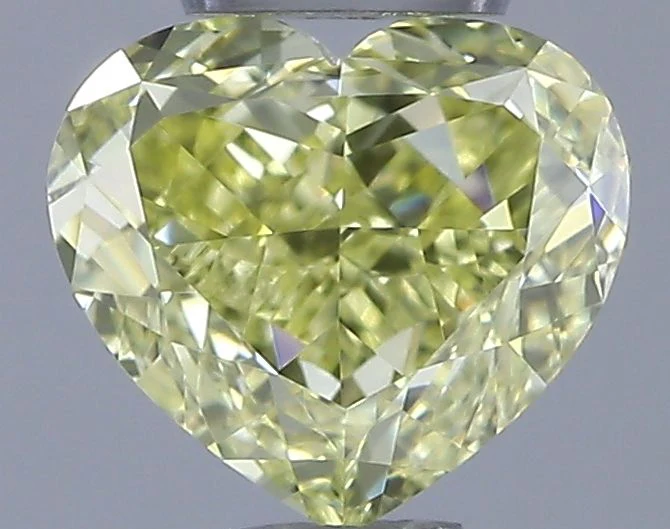 1.00 ct. Fancy Intense Yellow/VS1 Heart Diamond
