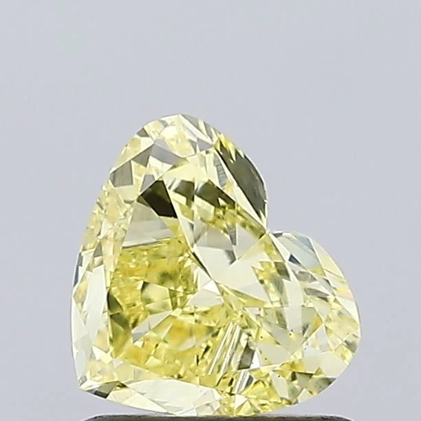 1.00 ct. Fancy Intense Yellow/VS1 Heart Lab Grown Diamond