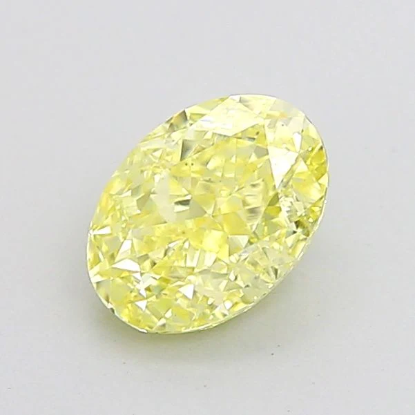 1.00 ct. Fancy Intense Yellow/VS1 Oval Lab Grown Diamond