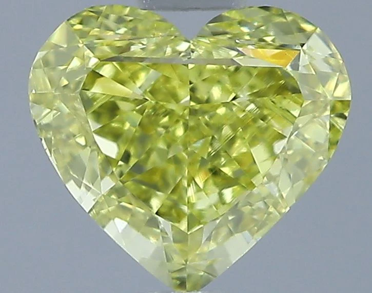 1.00 ct. Fancy Intense Yellow/VS2 Heart Diamond
