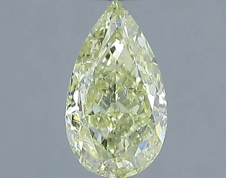 1.00 ct. Fancy Light Yellow/SI2 Pear Diamond