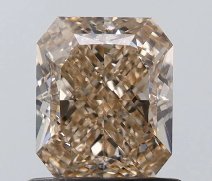 1.00 ct. Fancy Light Yellowish Brown/VS2 Radiant Diamond