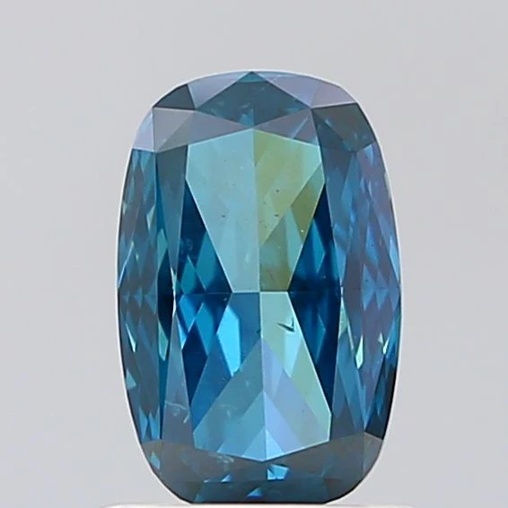 1.00 ct. Fancy Vivid Blue/SI2 Cushion Brilliant Diamond