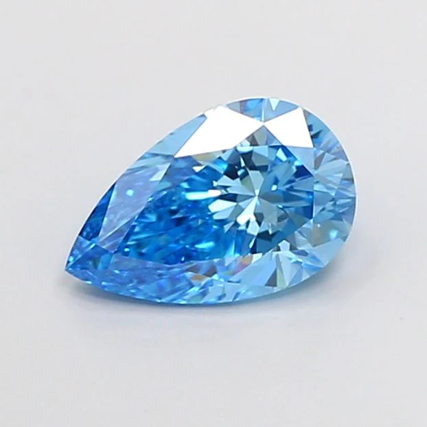1.00 ct. Fancy Vivid Blue/VS1 Pear Lab Grown Diamond