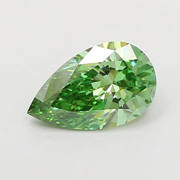 1.00 ct. Fancy Vivid Green/VS1 Pear Lab Grown Diamond