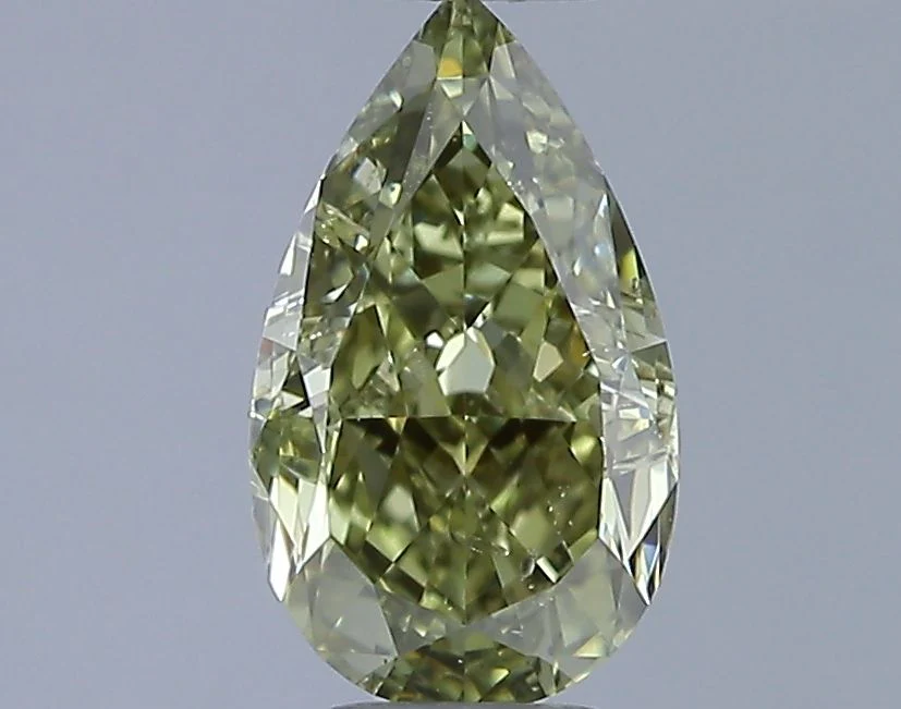 1.00 ct. Fancy Yellow/SI2 Pear Diamond