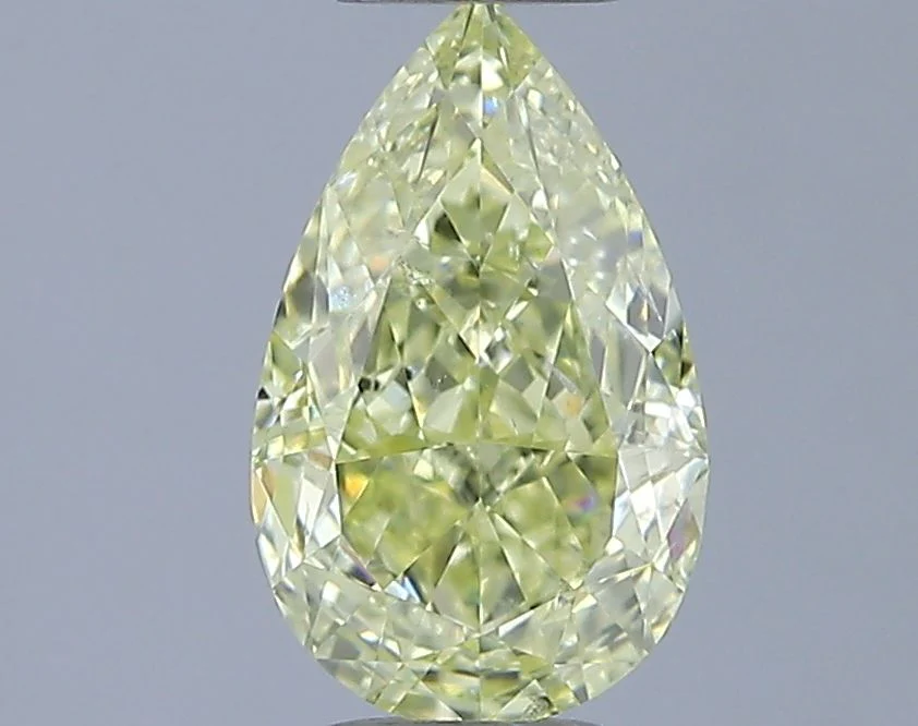 1.00 ct. Fancy Yellow/SI2 Pear Diamond