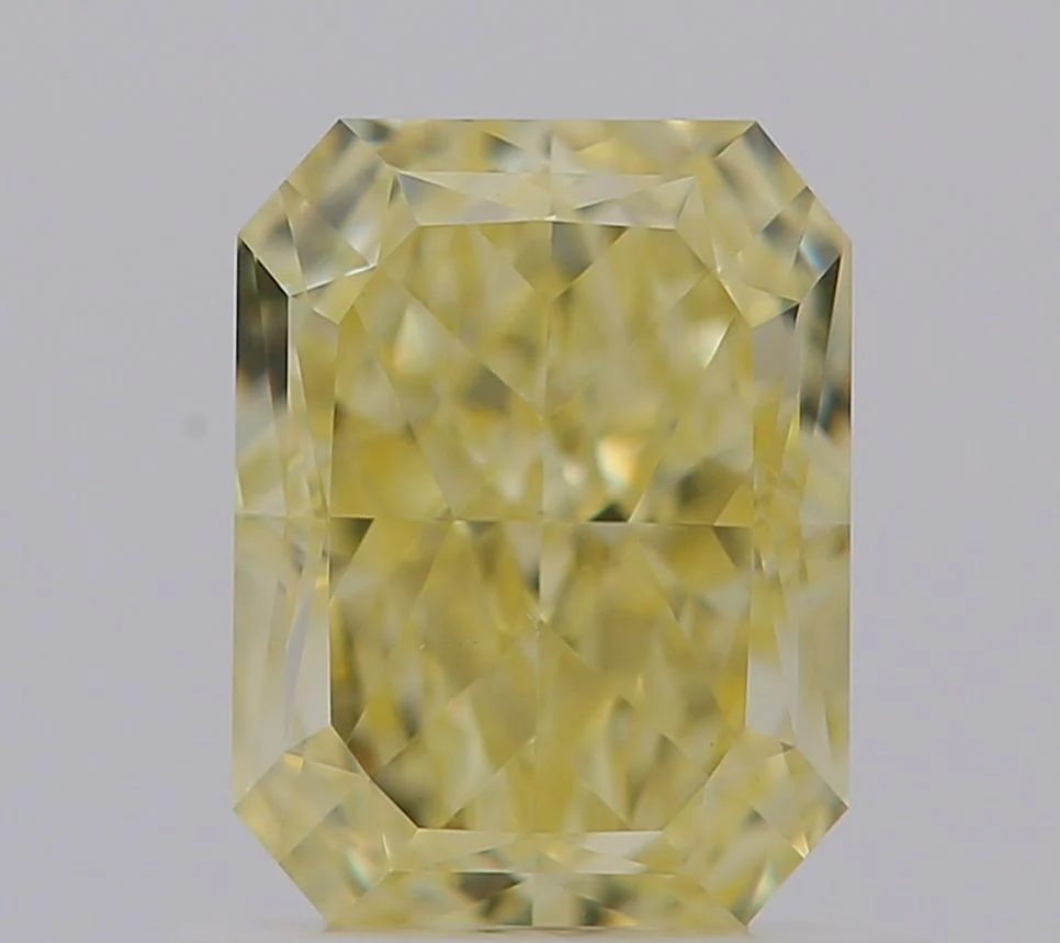 1.00 ct. Fancy Yellow/VS1 Radiant Diamond