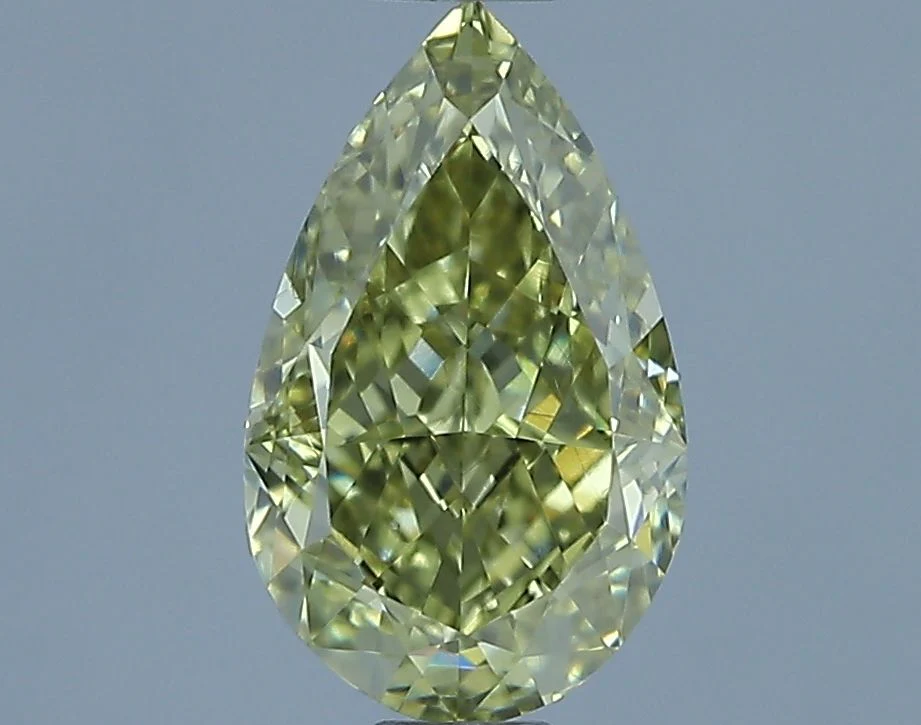 1.00 ct. Fancy Yellow/VS2 Pear Diamond