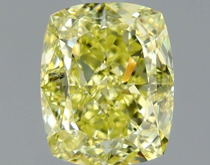 1.01 ct. Fancy Faint Yellow/VS2 Cushion Brilliant Diamond