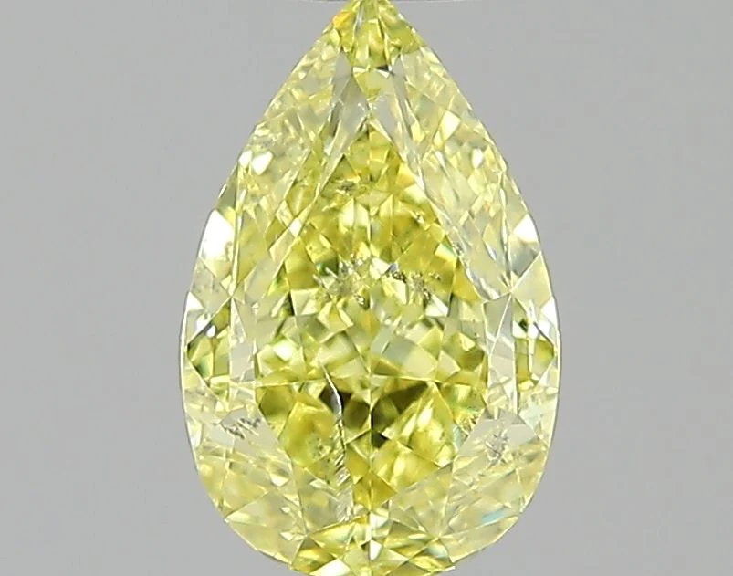 1.01 ct. Fancy Intense Yellow/I1 Pear Diamond