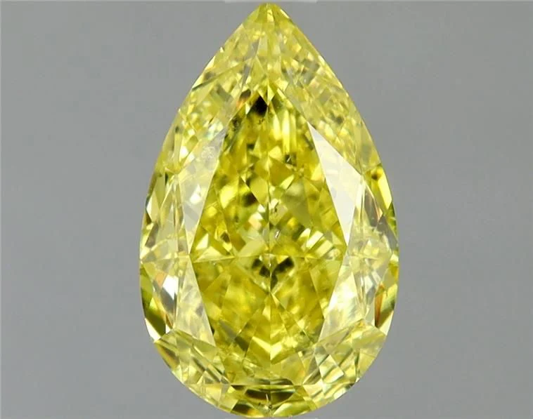 1.01 ct. Fancy Intense Yellow/SI1 Pear Diamond