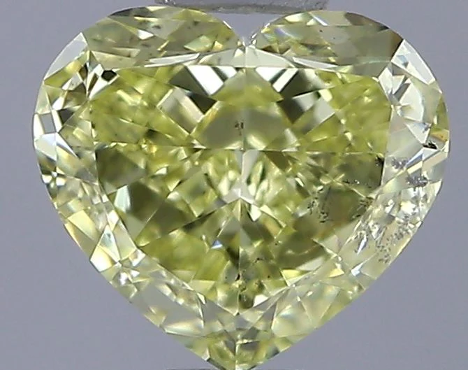 1.01 ct. Fancy Intense Yellow/SI2 Heart Diamond