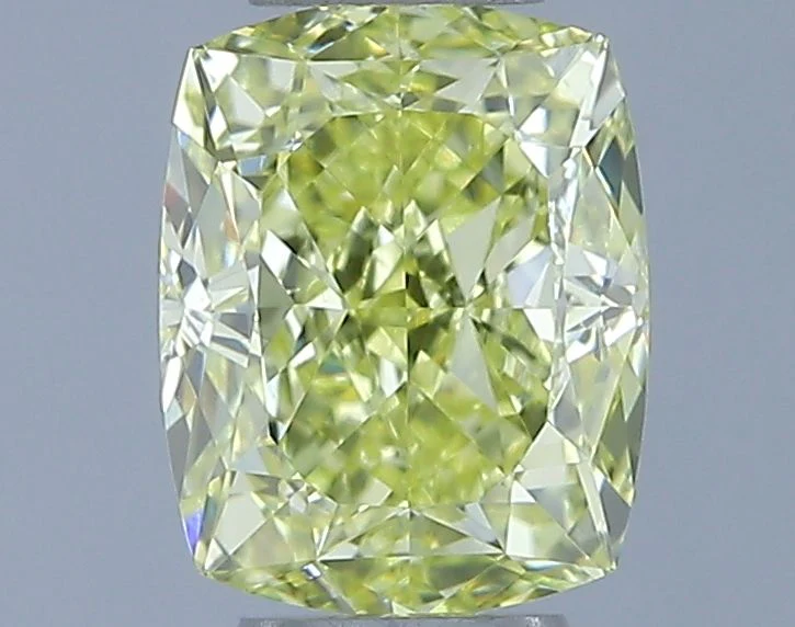 1.01 ct. Fancy Intense Yellow/VS2 Cushion Modified Diamond