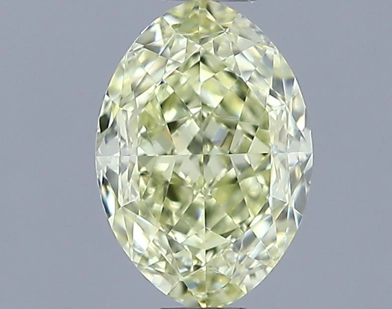1.01 ct. Fancy Light Yellow/VS1 Oval Diamond