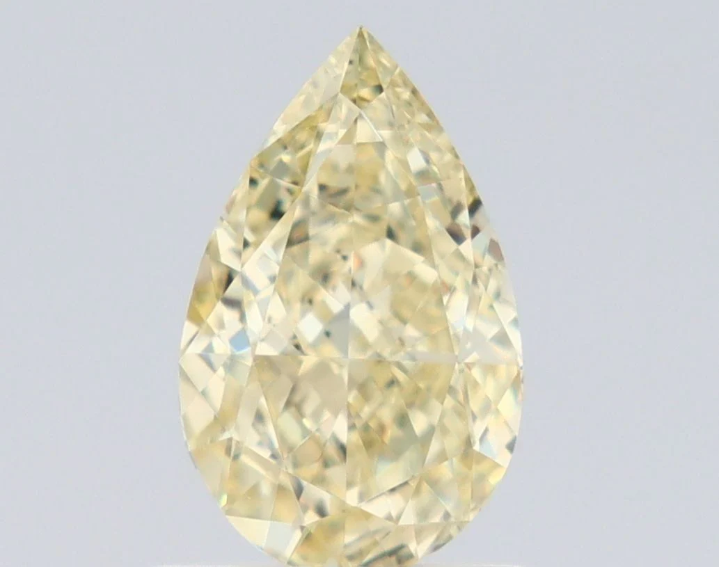 1.01 ct. Fancy Light Yellow/VS2 Pear Diamond