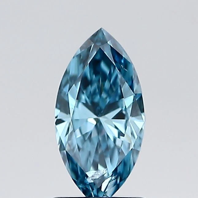 1.01 ct. Fancy Vivid Blue/SI2 Marquise Lab Grown Diamond