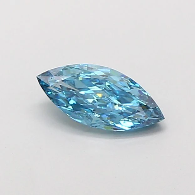 1.01 ct. Fancy Vivid Blue/VS1 Marquise Lab Grown Diamond