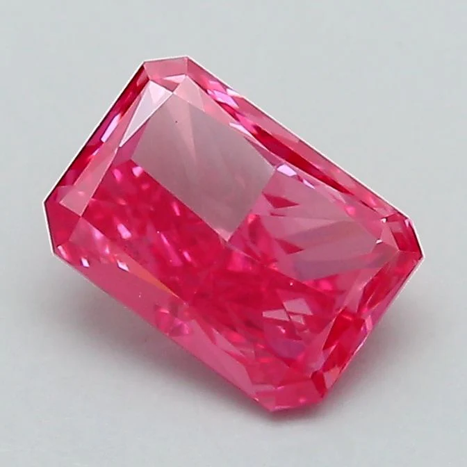 1.01 ct. Fancy Vivid Pink/VS1 Radiant Lab Grown Diamond
