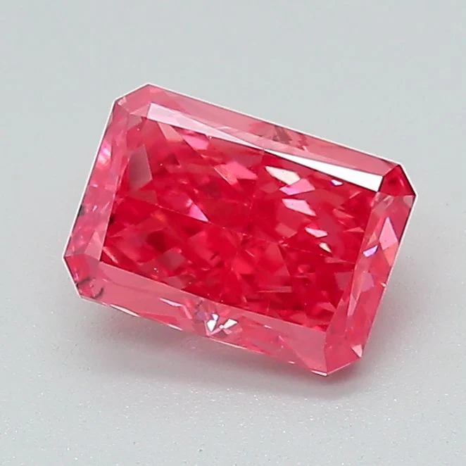 1.01 ct. Fancy Vivid Pink/VS2 Radiant Lab Grown Diamond