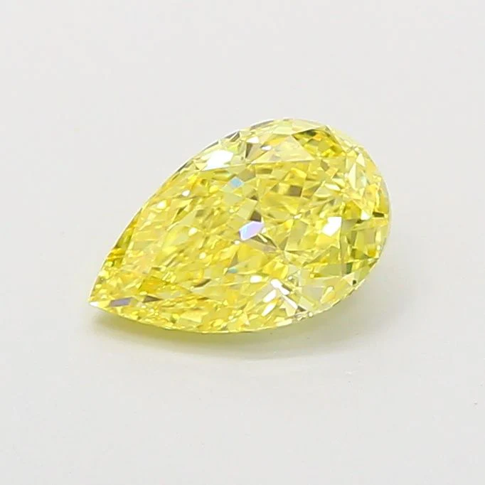 1.01 ct. Fancy Vivid Yellow/VVS2 Pear Lab Grown Diamond