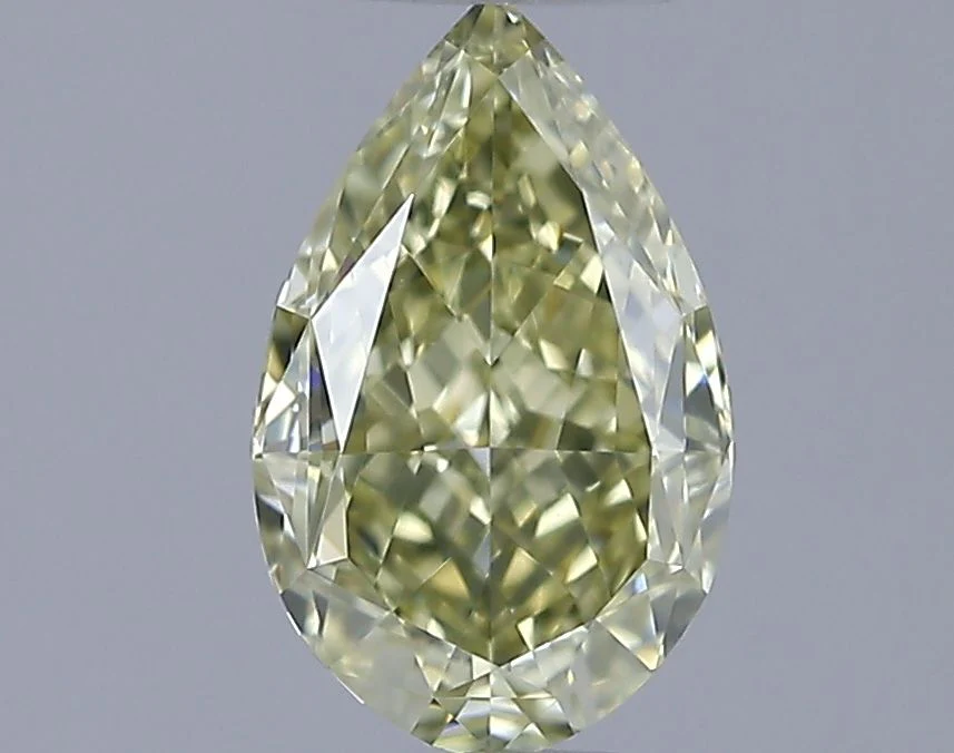 1.01 ct. Fancy Yellow/VS1 Pear Diamond