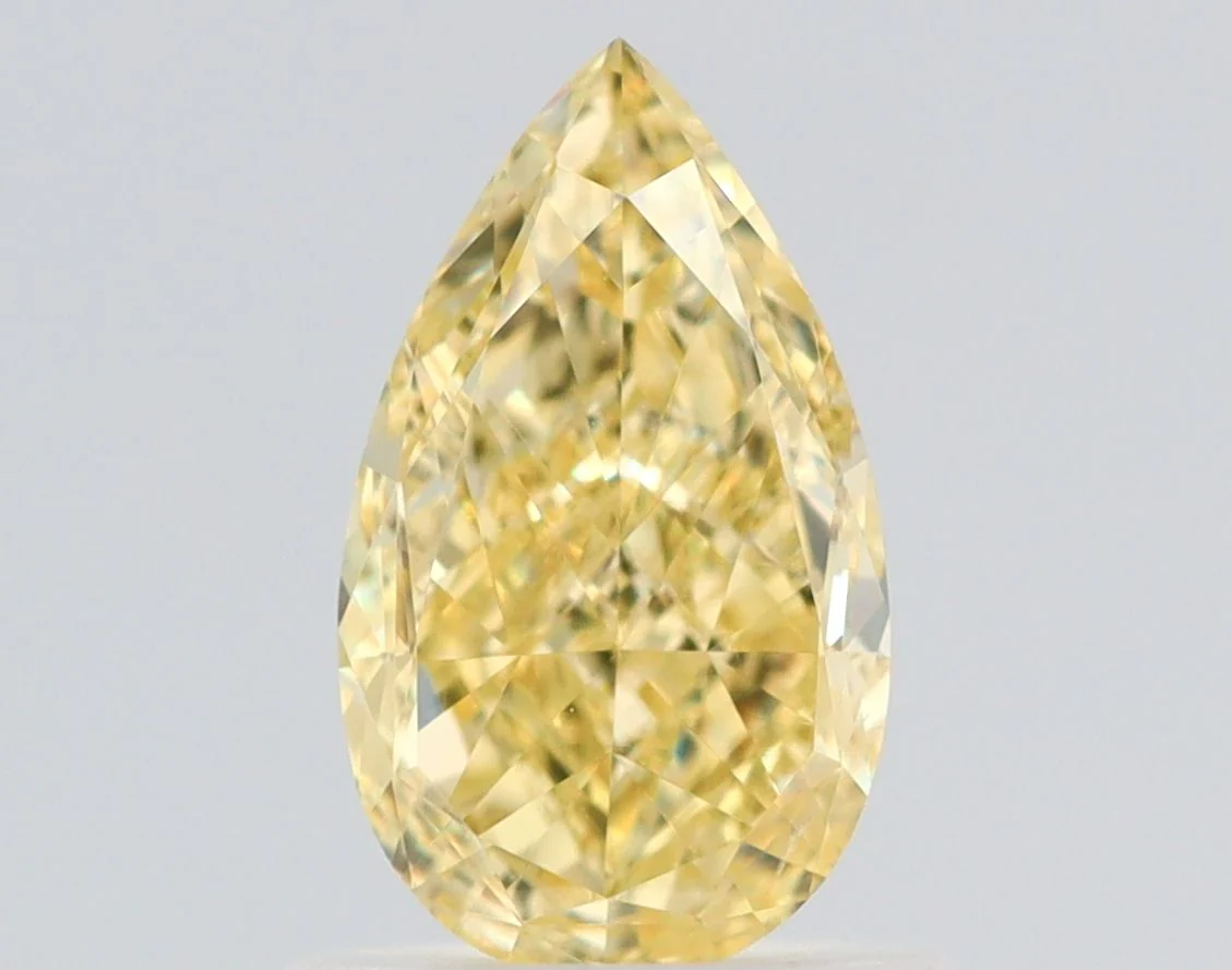 1.01 ct. Fancy Yellow/VS2 Pear Diamond