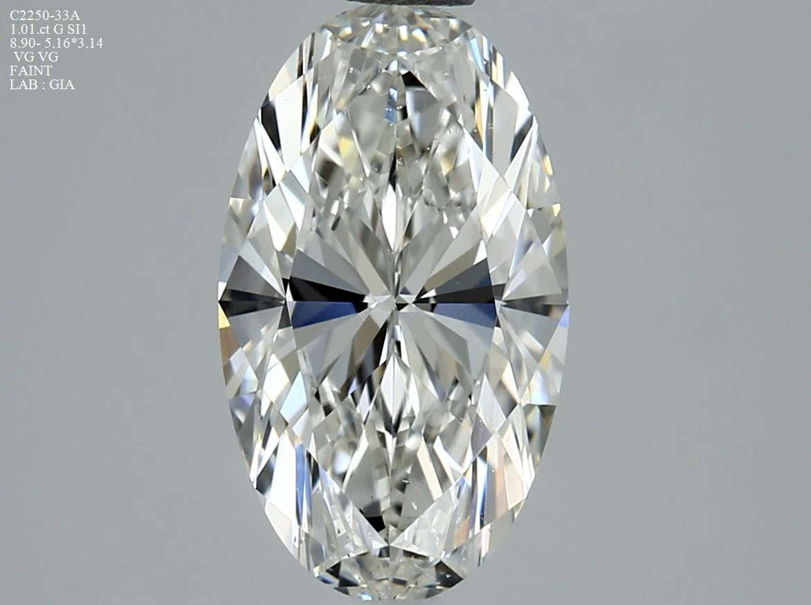 1.01 ct. G/SI1 Oval Diamond