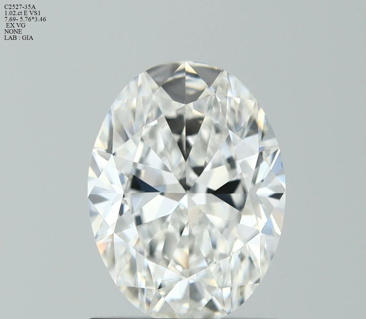 1.02 ct. E/VS1 Oval Diamond