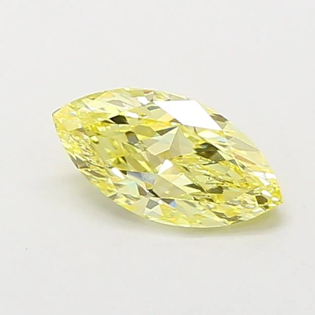 1.02 ct. Fancy Intense Yellow/VS1 Marquise Lab Grown Diamond