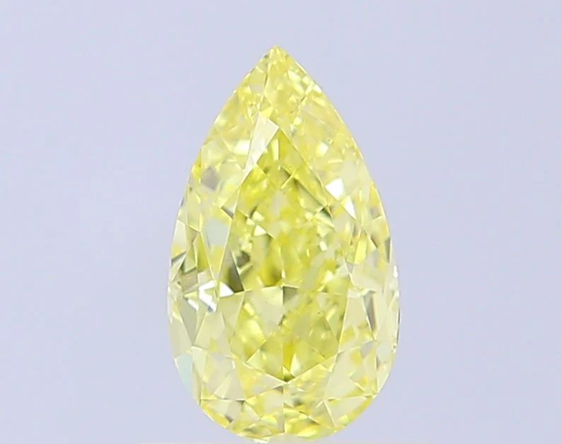 1.02 ct. Fancy Intense Yellow/VS1 Pear Lab Grown Diamond