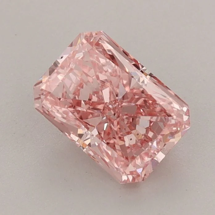 1.02 ct. Fancy Vivid Pink/VVS2 Radiant Lab Grown Diamond
