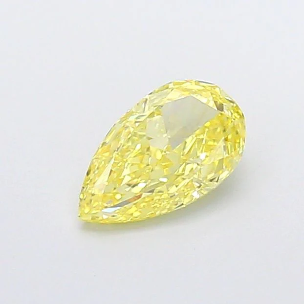 1.02 ct. Fancy Vivid Yellow/VS1 Pear Lab Grown Diamond