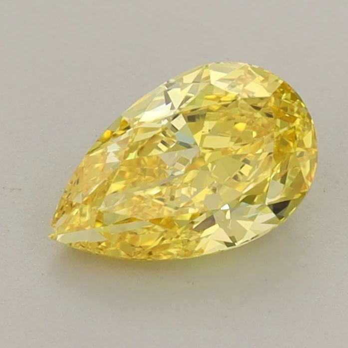 1.02 ct. Fancy Vivid Yellow/VVS1 Pear Lab Grown Diamond