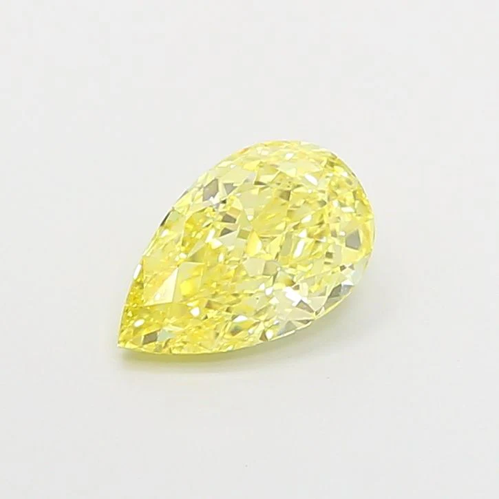 1.02 ct. Fancy Vivid Yellow/VVS2 Pear Lab Grown Diamond