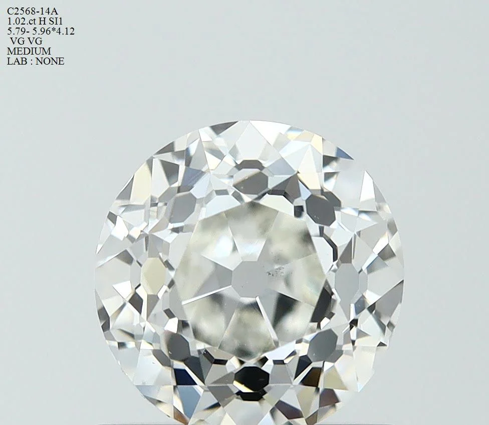 1.02 ct. H/SI1 European Cut Diamond