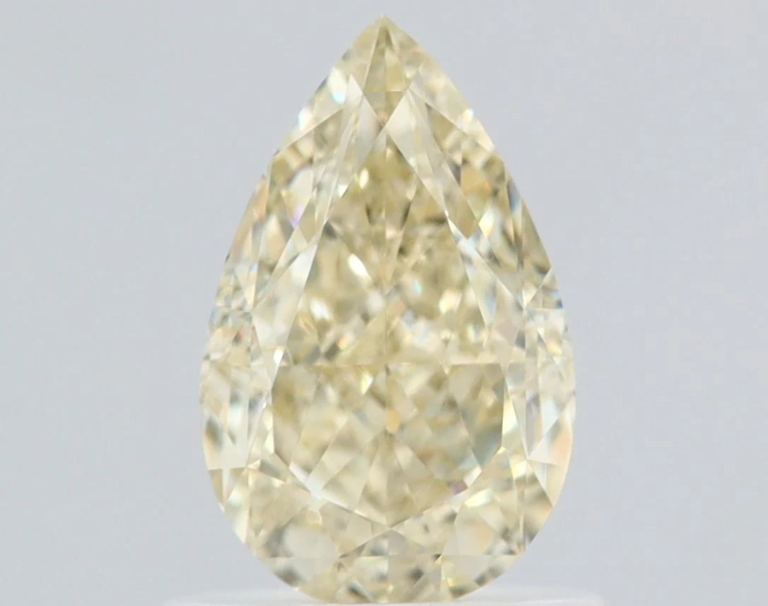 1.03 ct. Fancy Light Yellow/VVS1 Pear Diamond