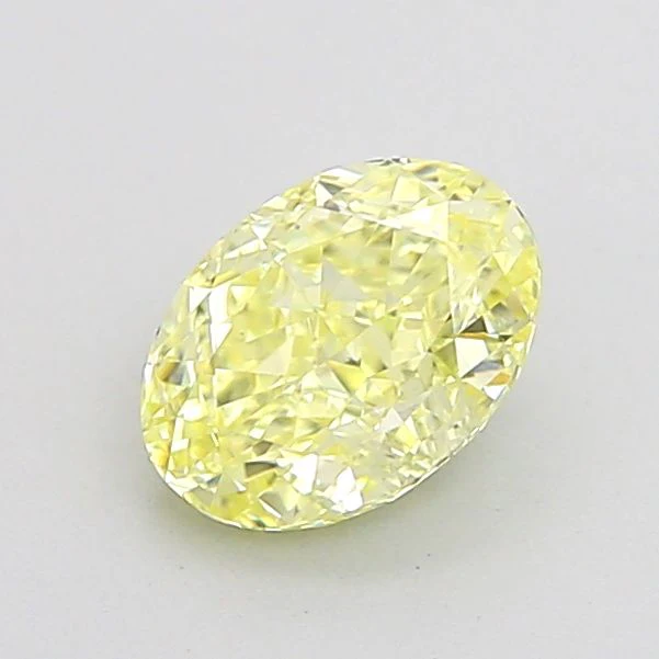 1.03 ct. Fancy Light Yellow/VVS2 Oval Lab Grown Diamond