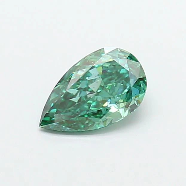 1.03 ct. Fancy Vivid Green/VS1 Pear Lab Grown Diamond